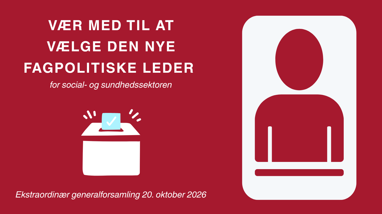 Vær med til at vælge den nye fagpolitiske leder i FOA Nordjylland.